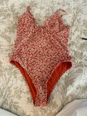 Thrills Red Floral One-Piece Swimsuit